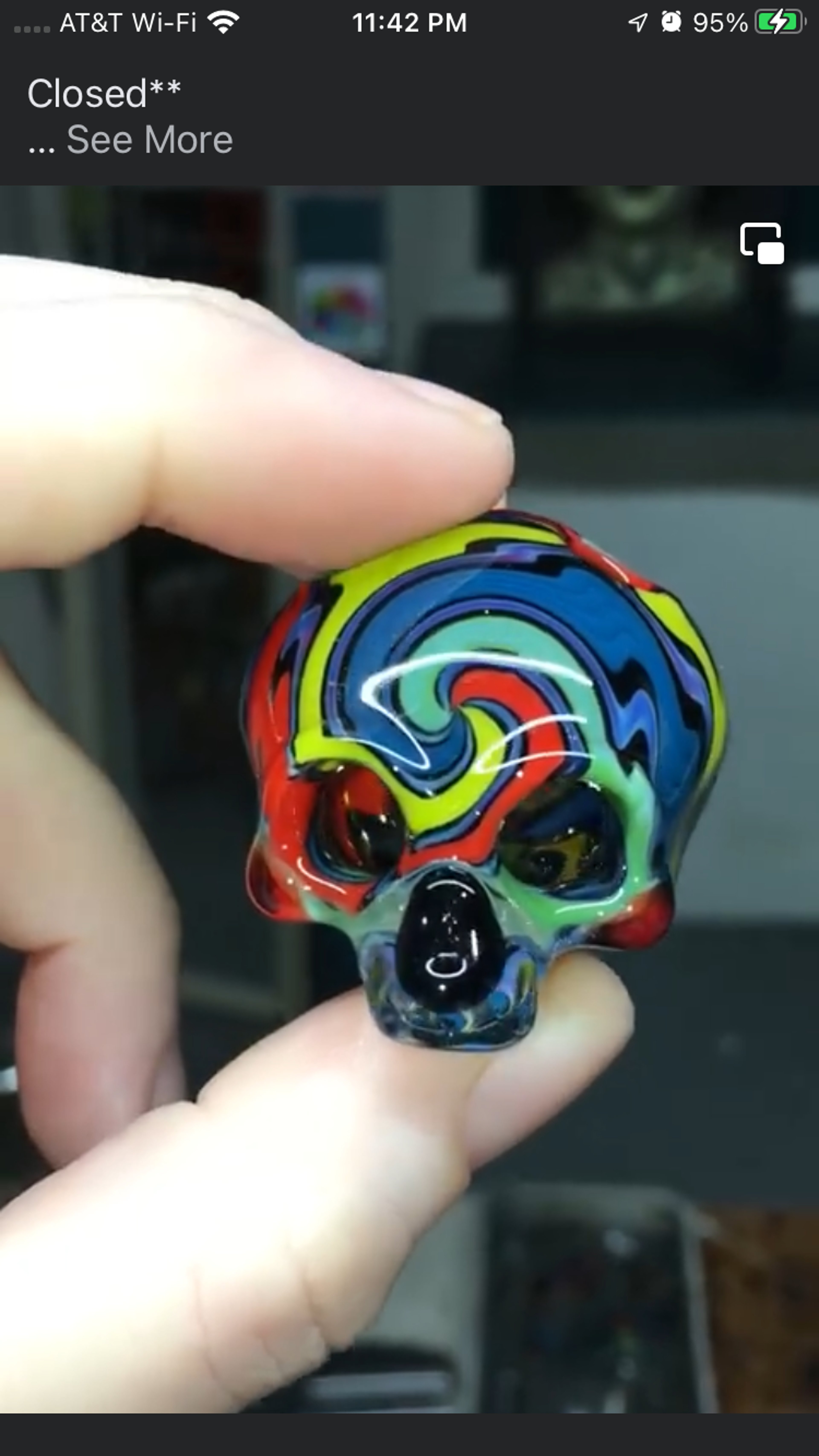 Preview pic of 2023 Switch Glass Rasta Skull