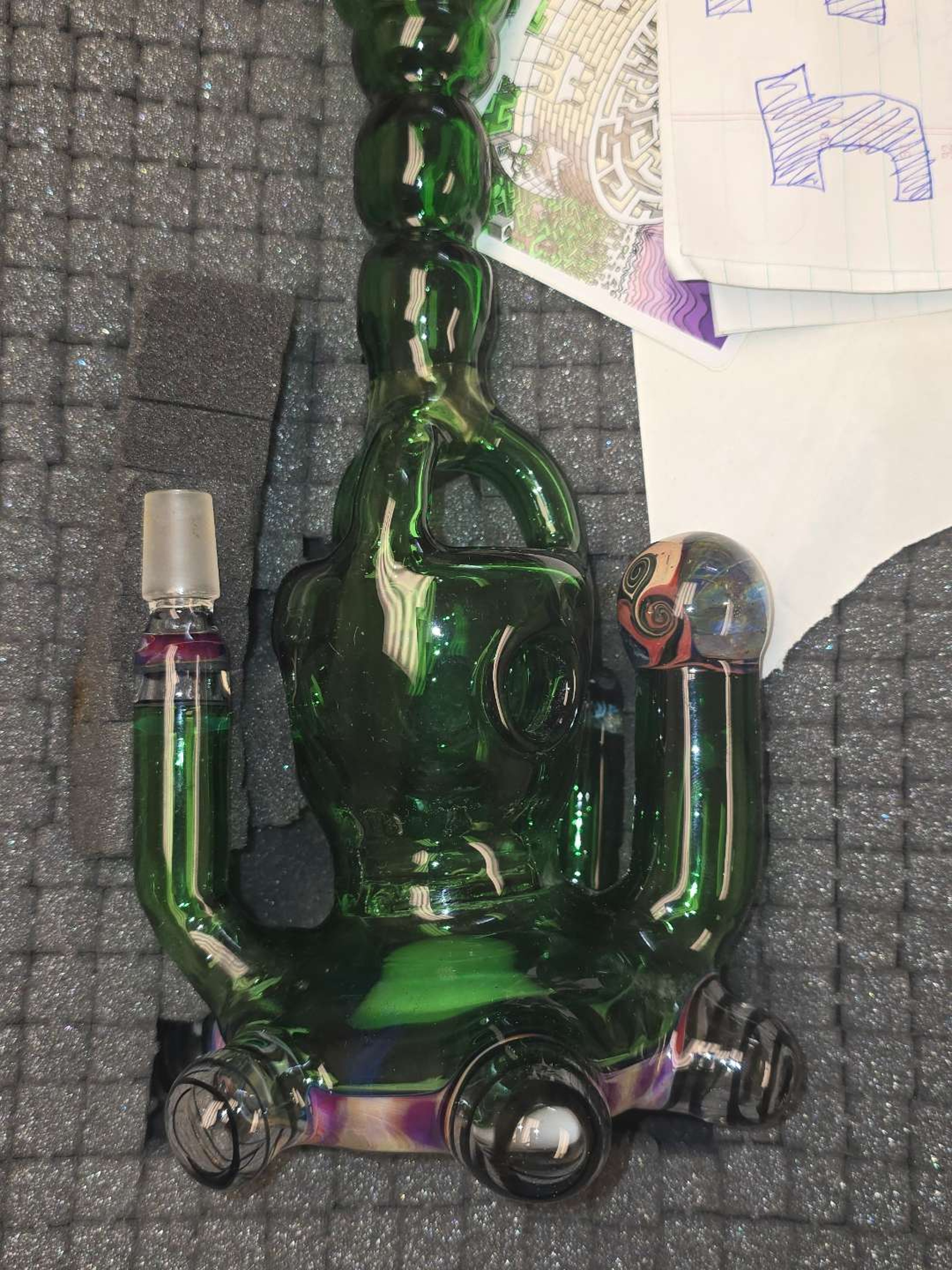 Preview pic of Adam Sultan "Egg" Sculptural Water Pipe