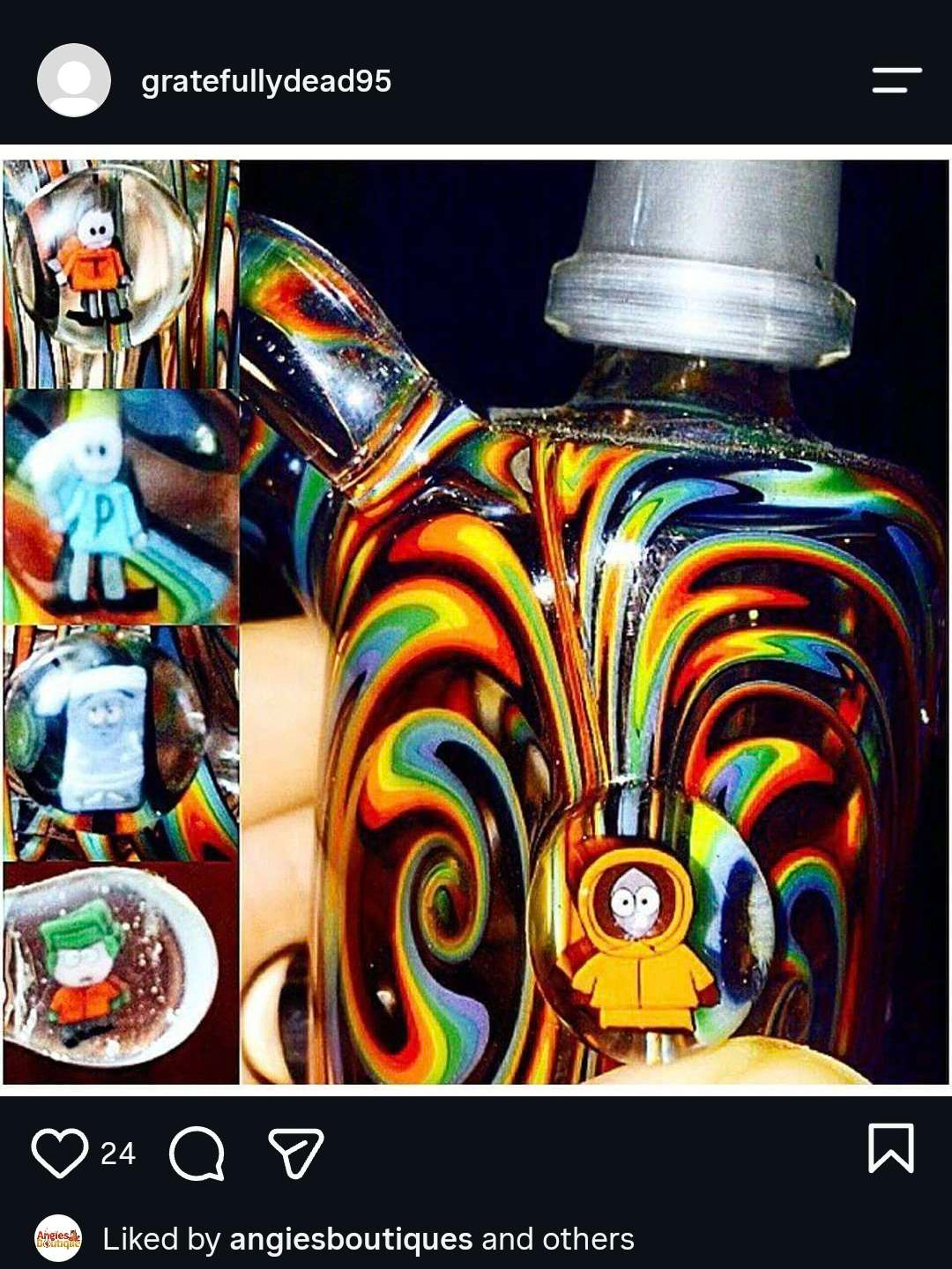 Preview pic of PeeJay Taylor South Park Sidecar Water Pipe with Millies