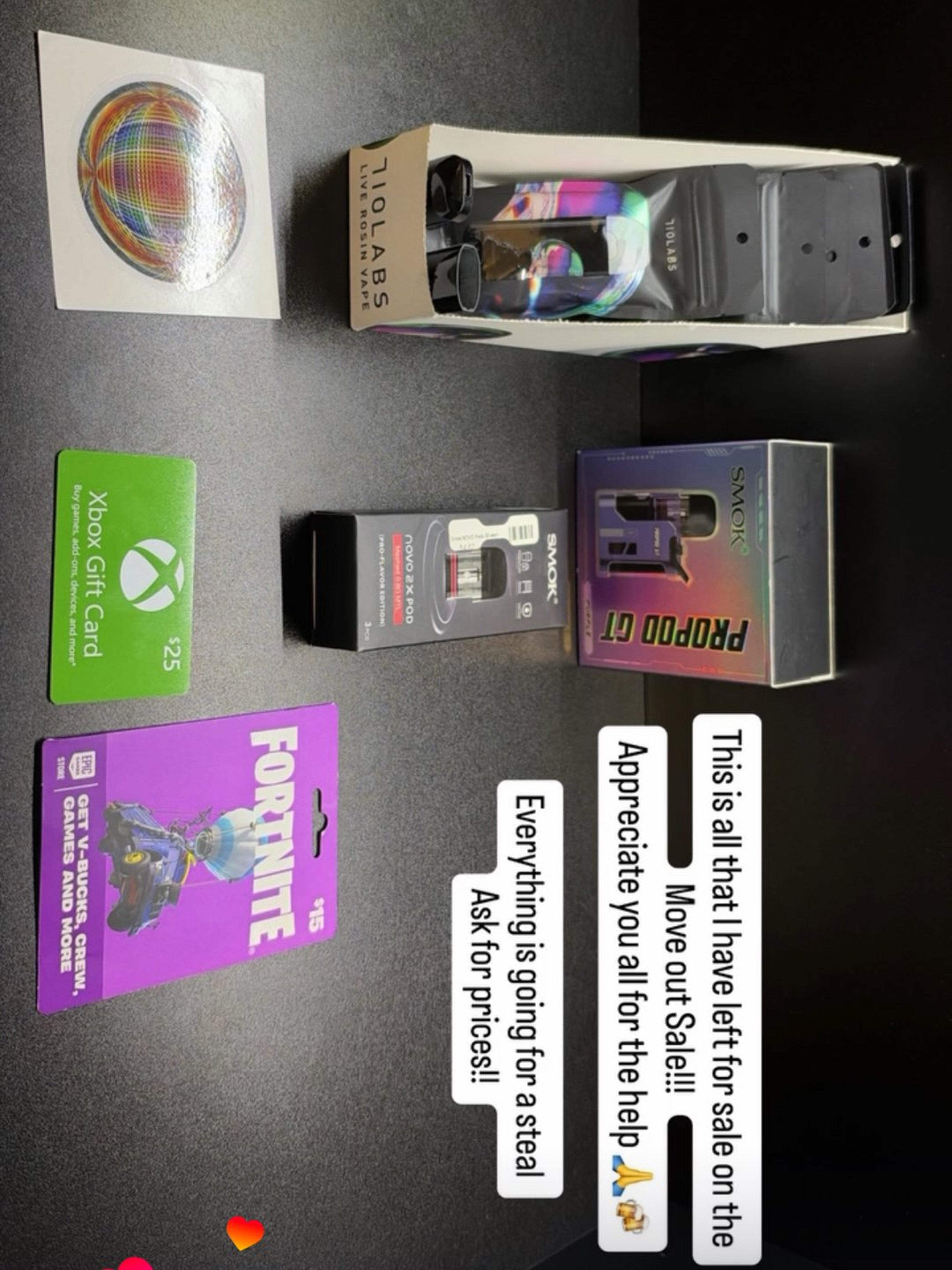 Preview pic of Bunch of Accessories for Sale