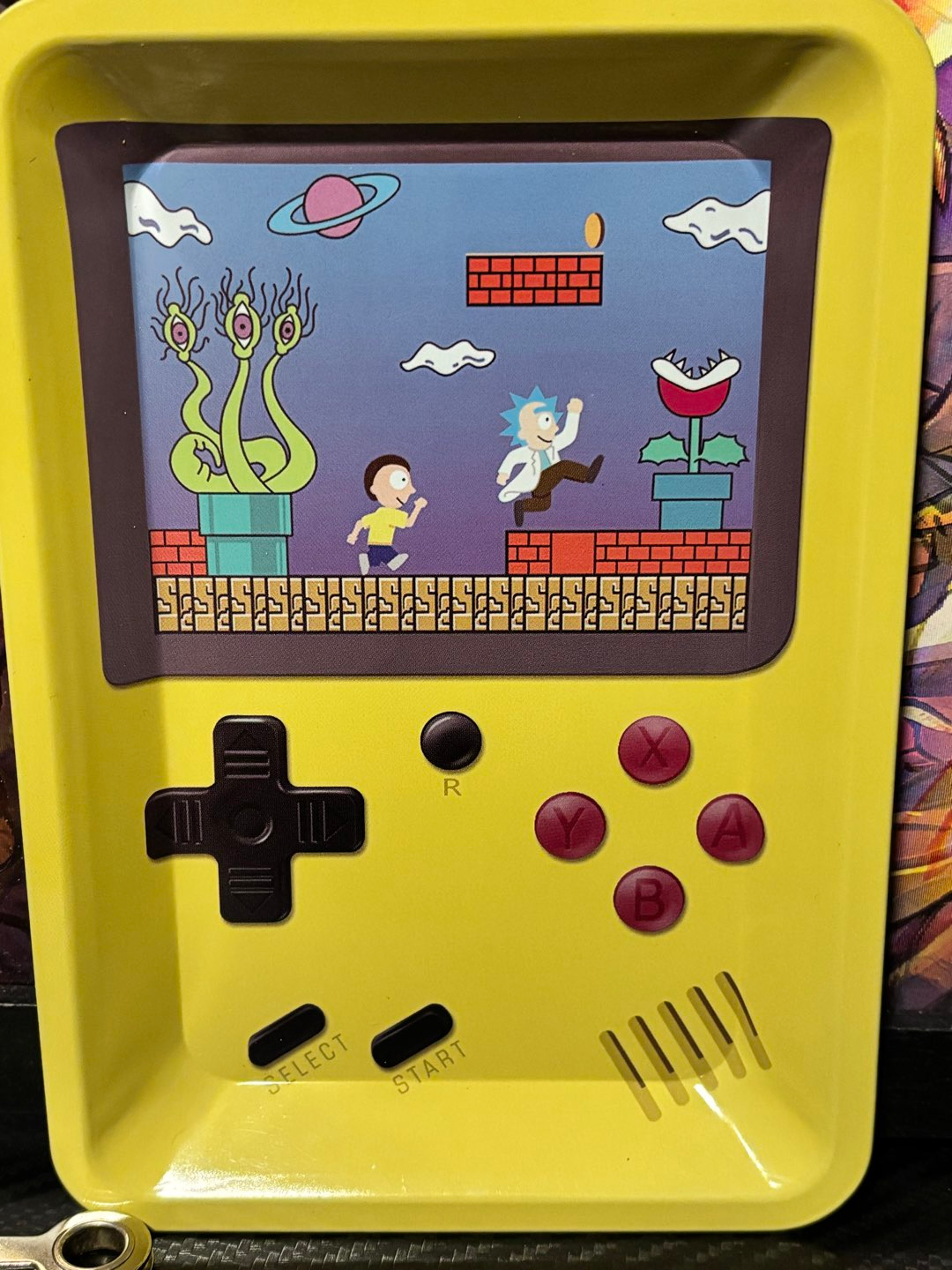 Preview pic of Rick amd Morty Gameboy tray