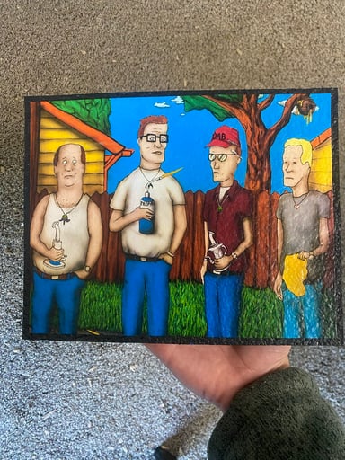 Preview pic of King of the hill sesh mat