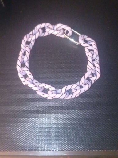 Preview pic of Purple / pink mini link bracelet