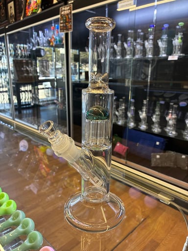 Preview pic of 11” American Made Straight Tube with colored Arm Tree Perc