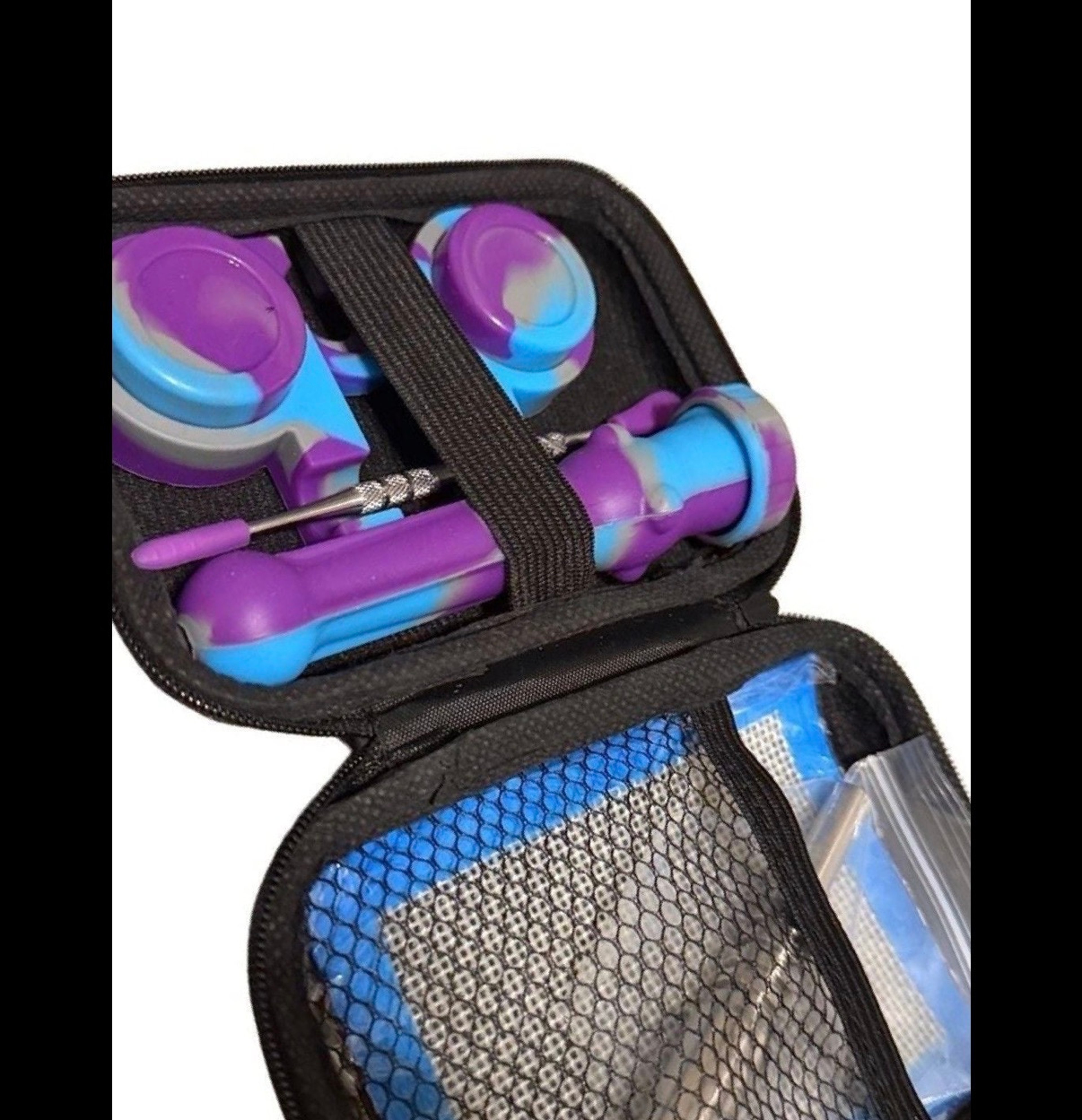Silicone dab straw with case image 0