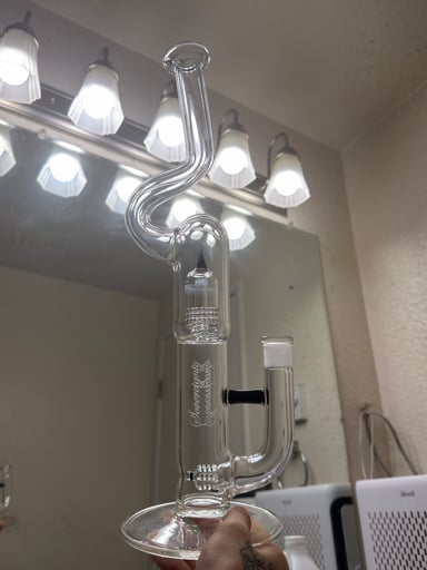 Preview pic of Minor accent “galaxy” mini grid dome mini 3 natty neck by sovereignty glass FOR SALE