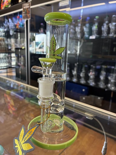 Preview pic of 8” Stemless A Leaf Glass with Turbine Perc