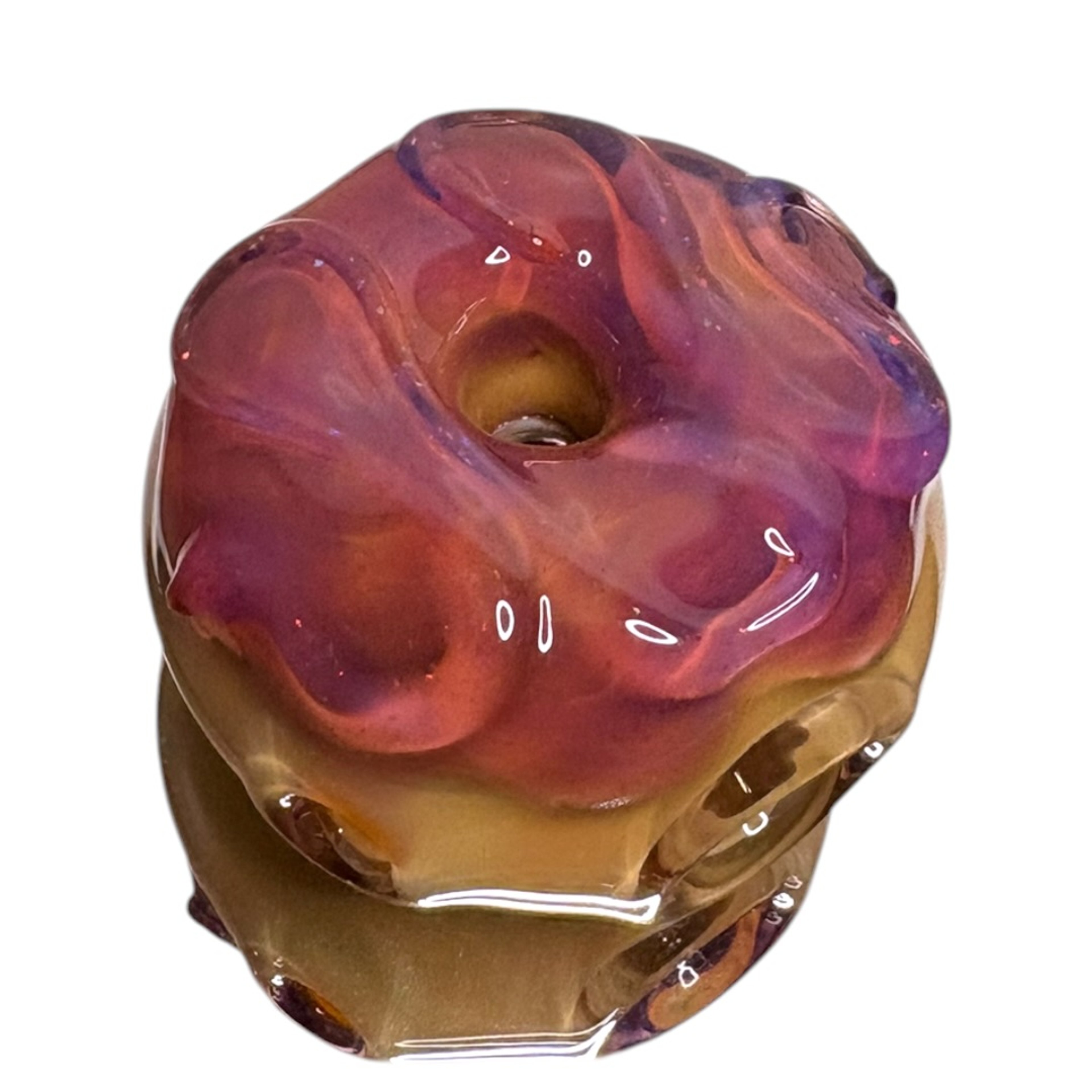 Preview pic of KGB Glass Donut Chillum/Pendant