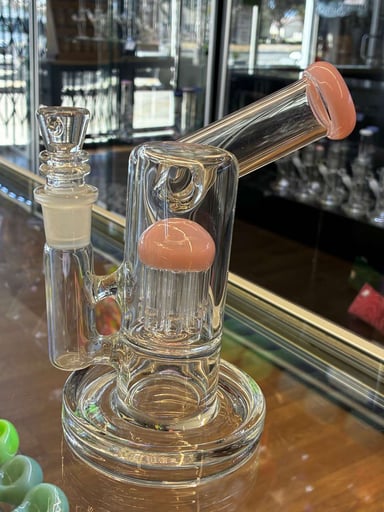 Preview pic of American Made 7" 8-Arm Tree Percolator Sidecar Dab Rig – Handcrafted Glass