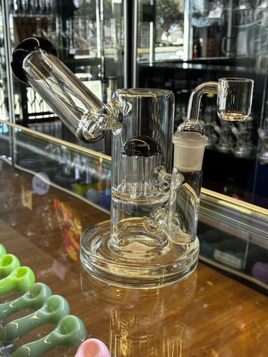 Preview pic of 7" 8-Arm Tree Percolator Sidecar Dab Rig –American Made Glass