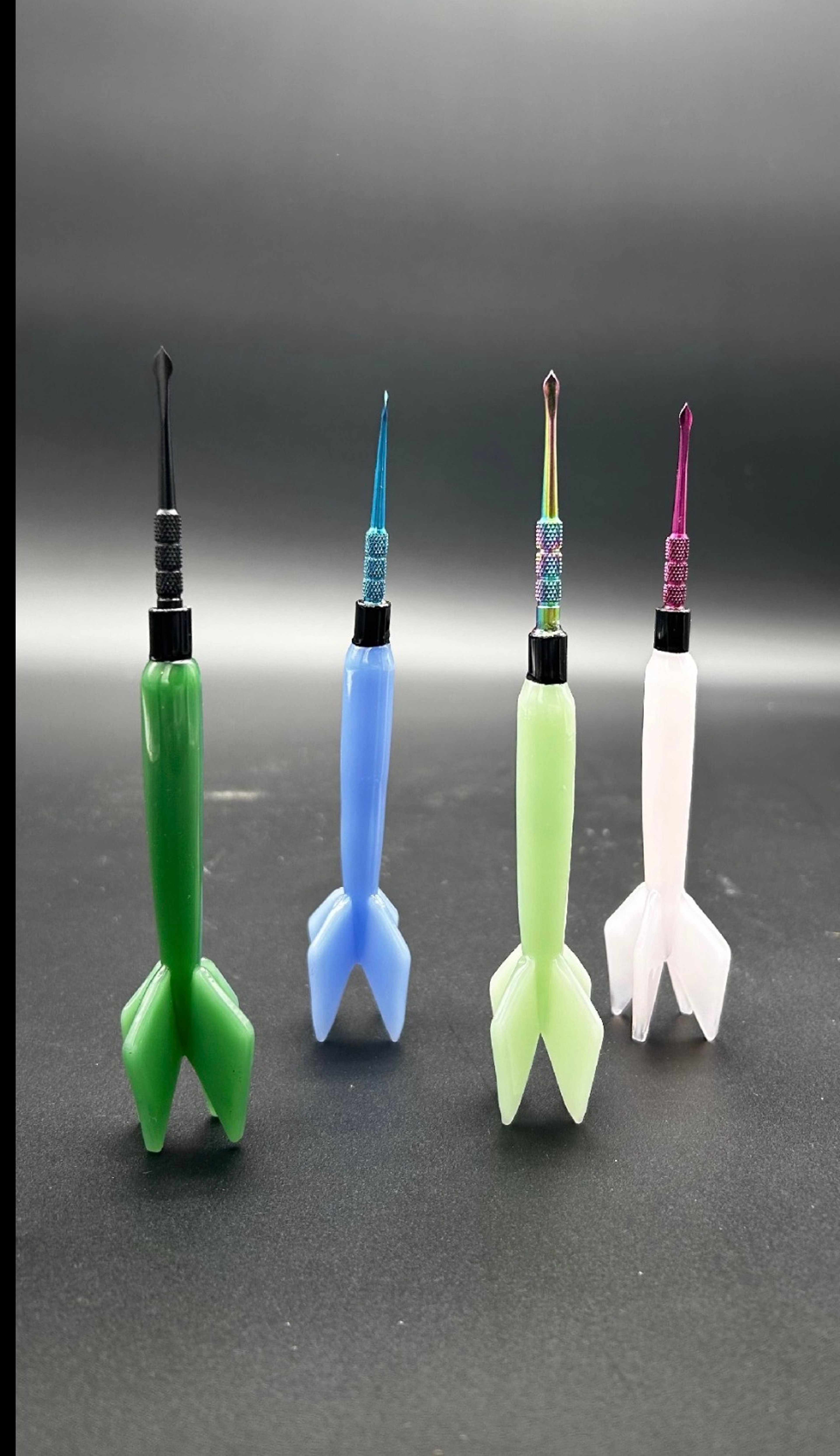 Glass and Metal Dart Shaped Dab Tool image 0