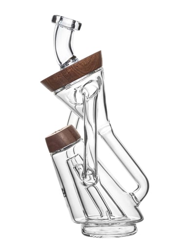 Preview pic of MJ Arsenal Alpine Sierra Puffco Peak Glass Attachment - Walnut