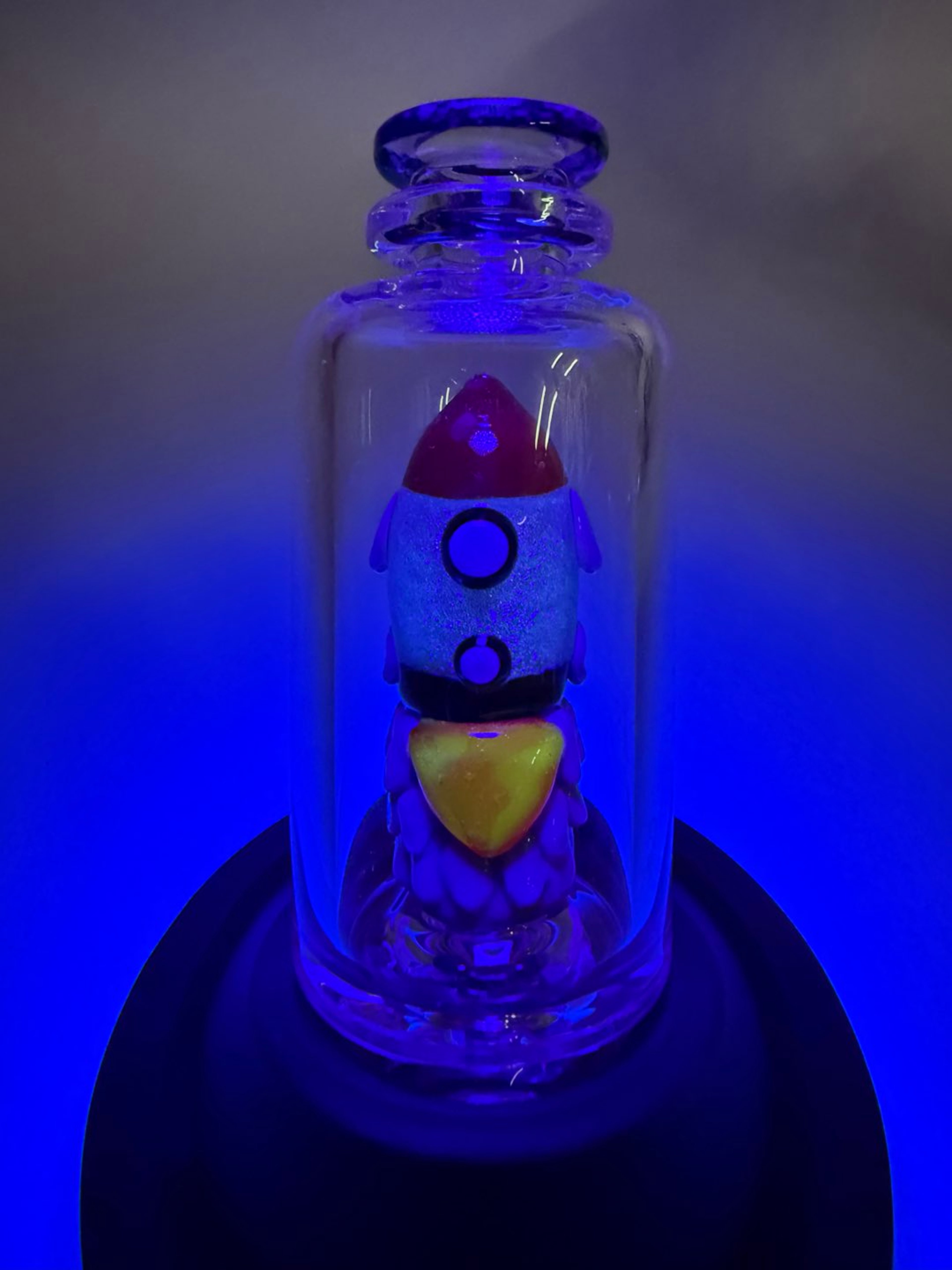 Dichroic UV Rocketship Puffco Peak Attachment image 0