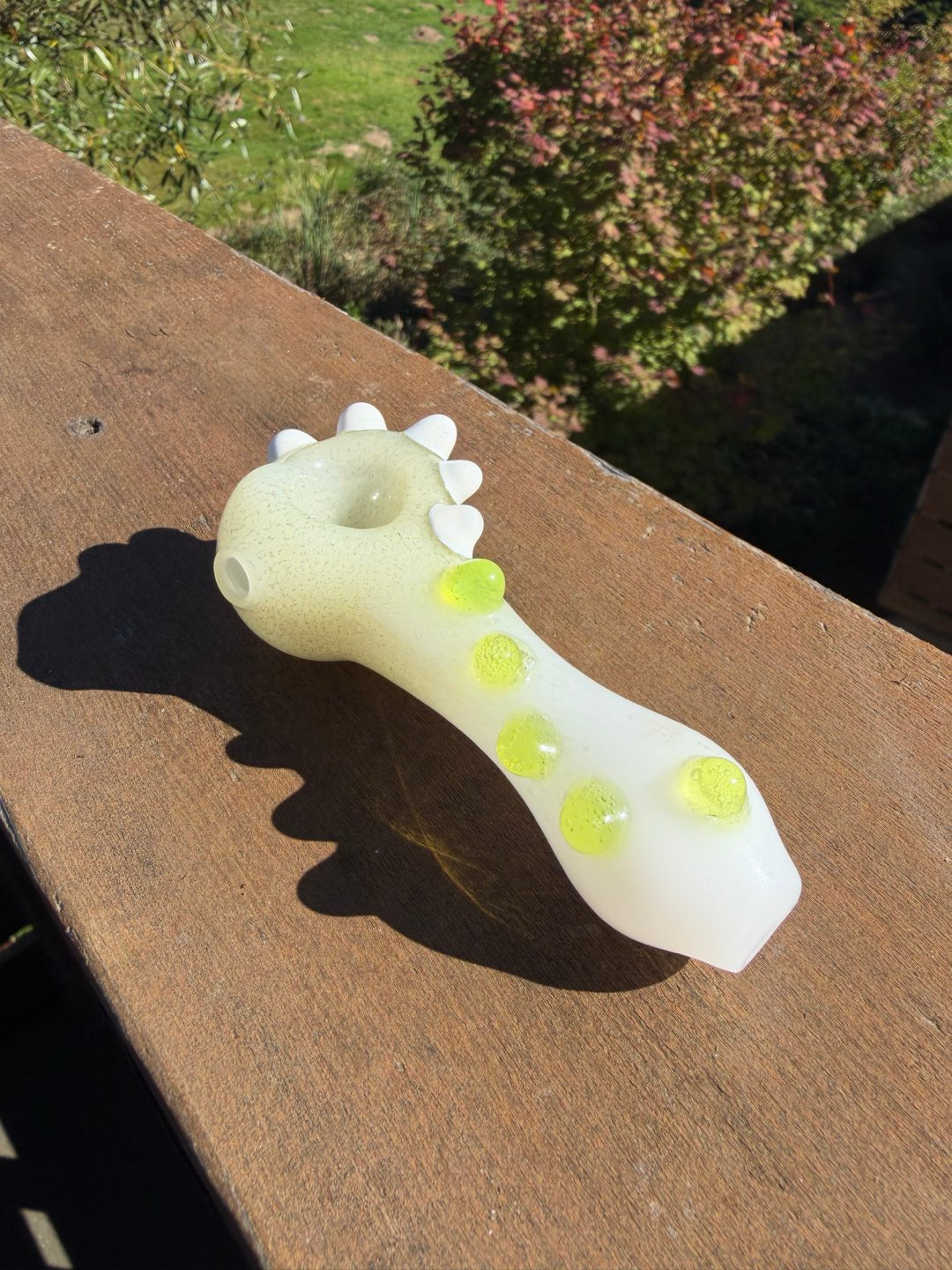 Chameleon Glass slime and white dots image 0