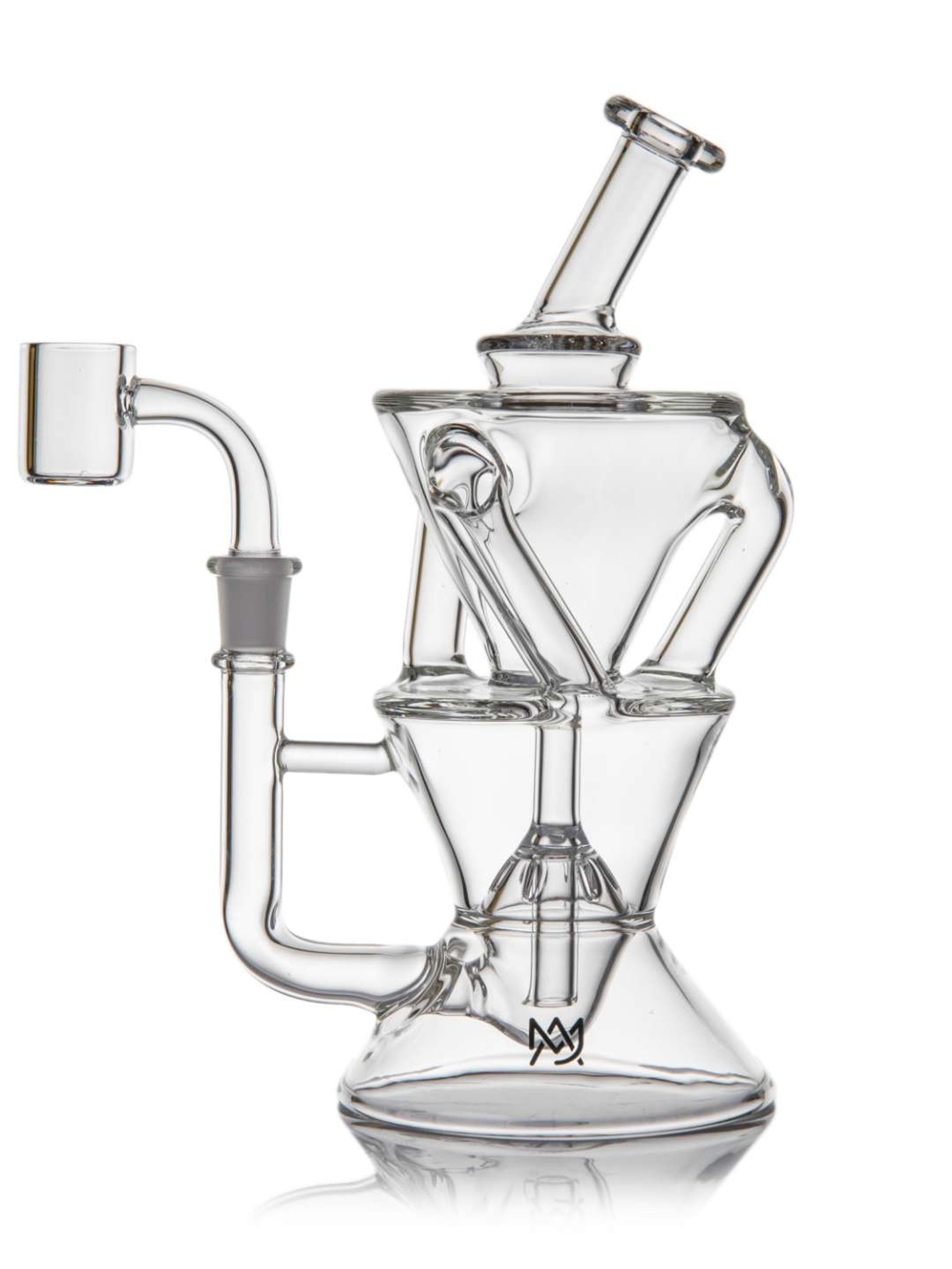 Preview pic of MJ Arsenal Triad Mini Dab Rig - Clear - Brand New