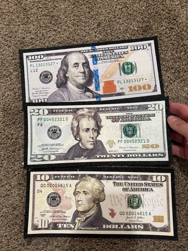 Preview pic of Money mat set