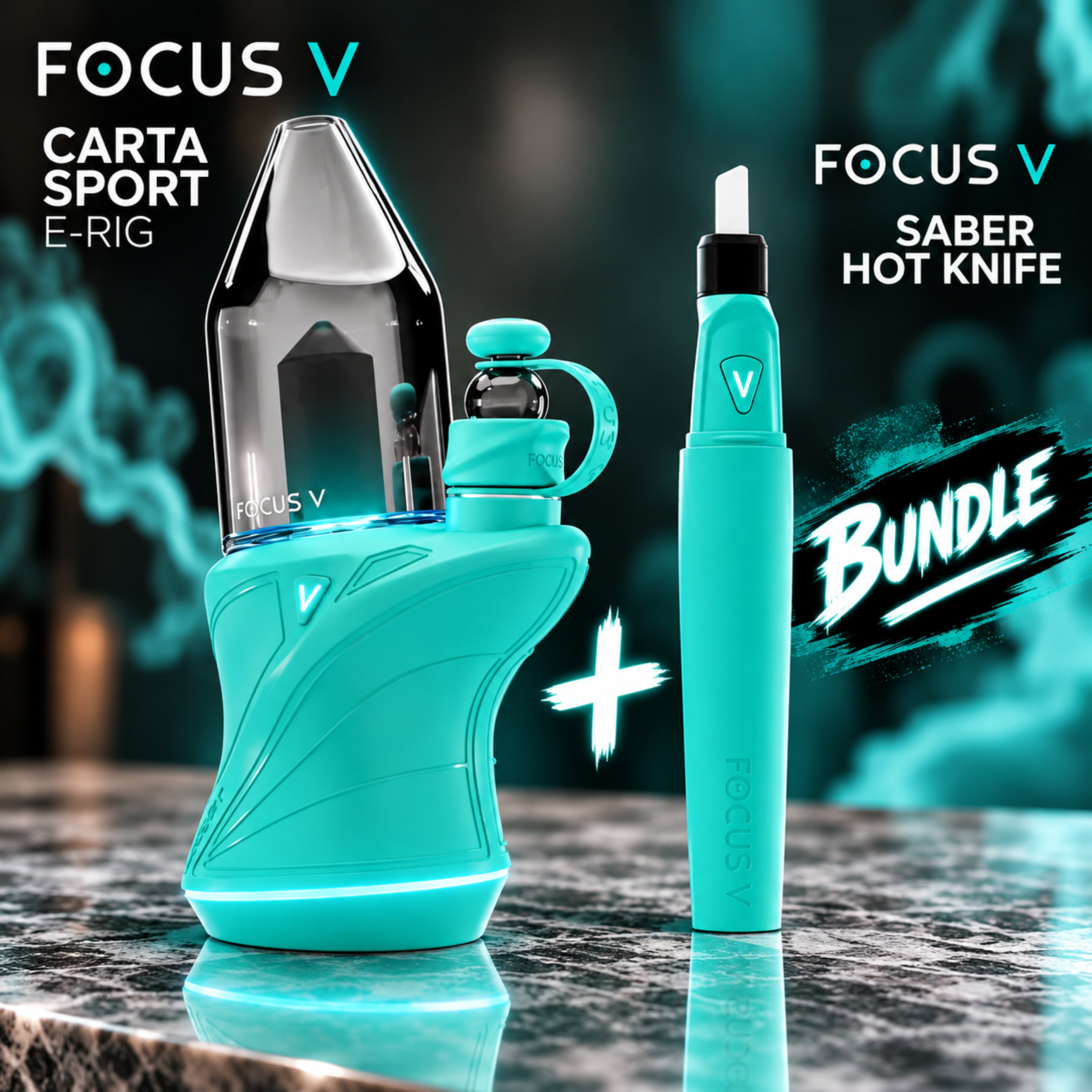 Preview pic of Focus V Carta Sport E-Rig + Saber Hot Knife Bundle – Teal
