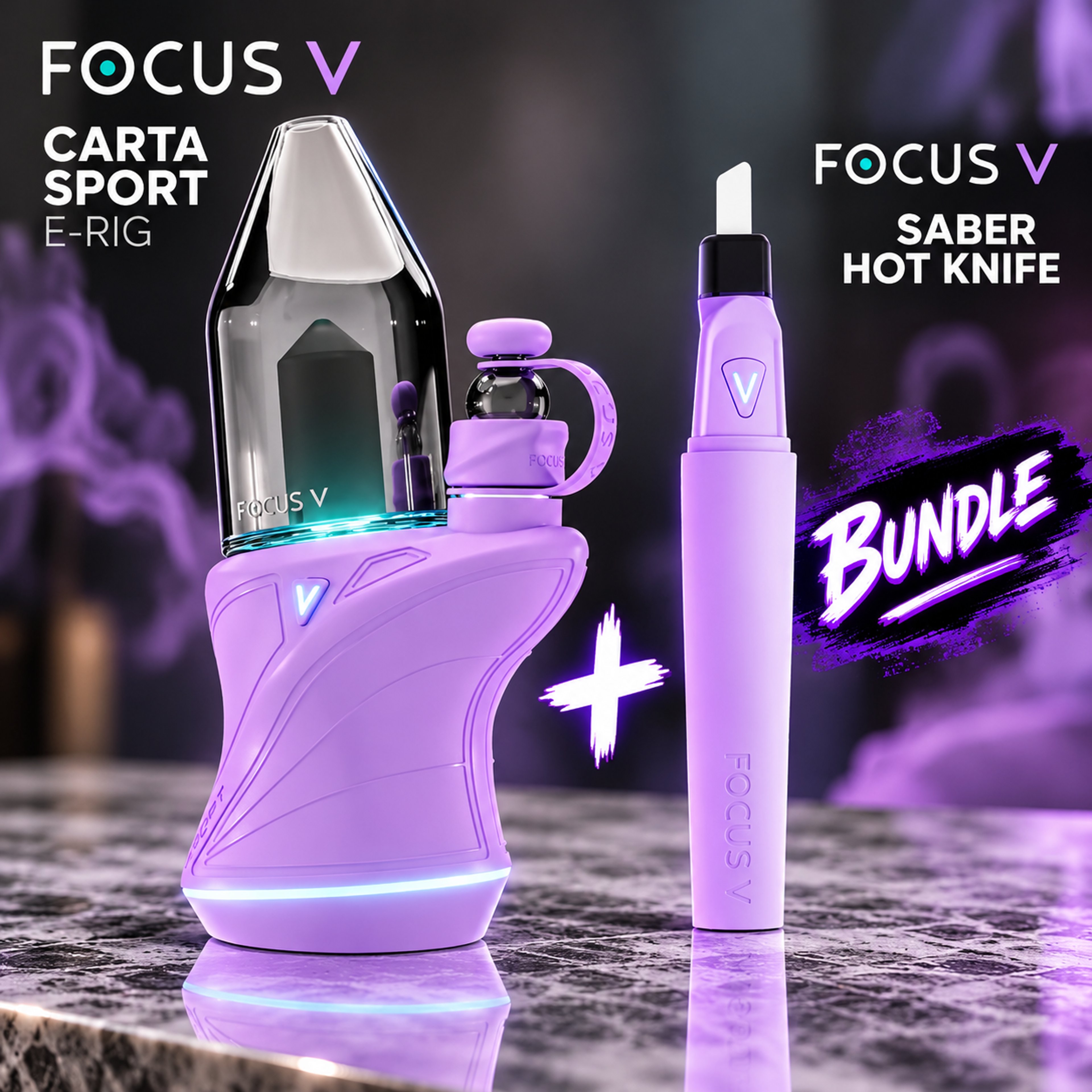 Preview pic of Focus V Carta Sport E-Rig + Saber Hot Knife Bundle – Lilac