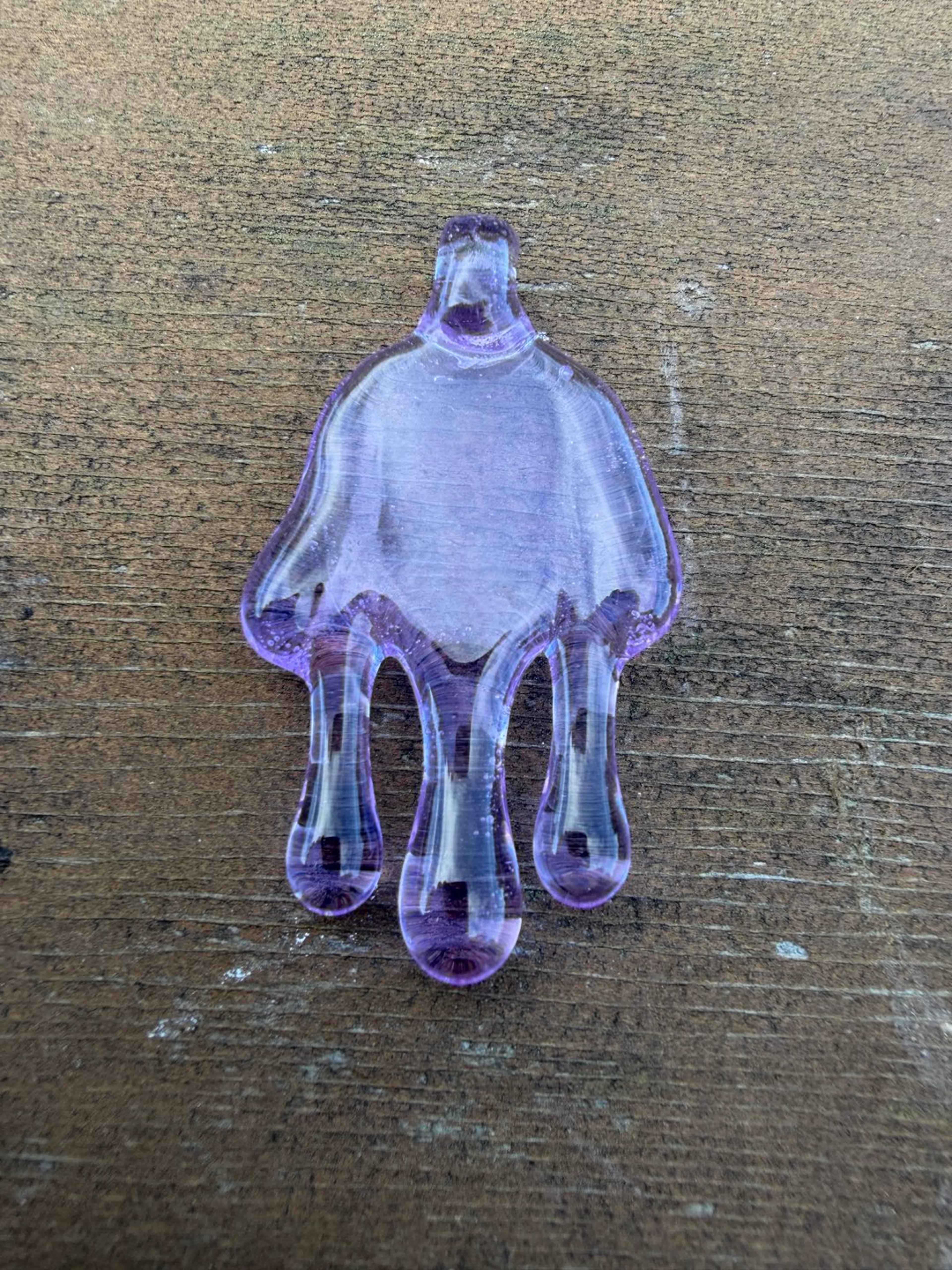 Preview pic of Psylent Glass purple rain drip pendant