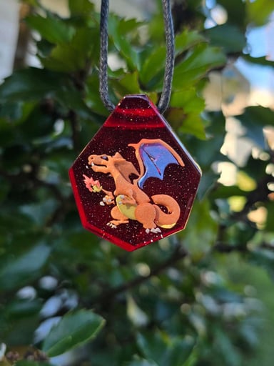 Preview pic of Charizard Layered Glow Pendant