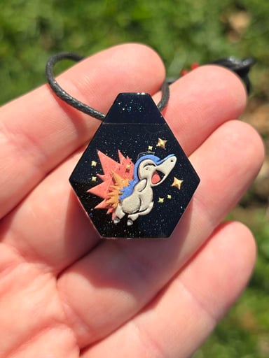 Preview pic of Seconds Cyndaquil Layered Glow Pendant