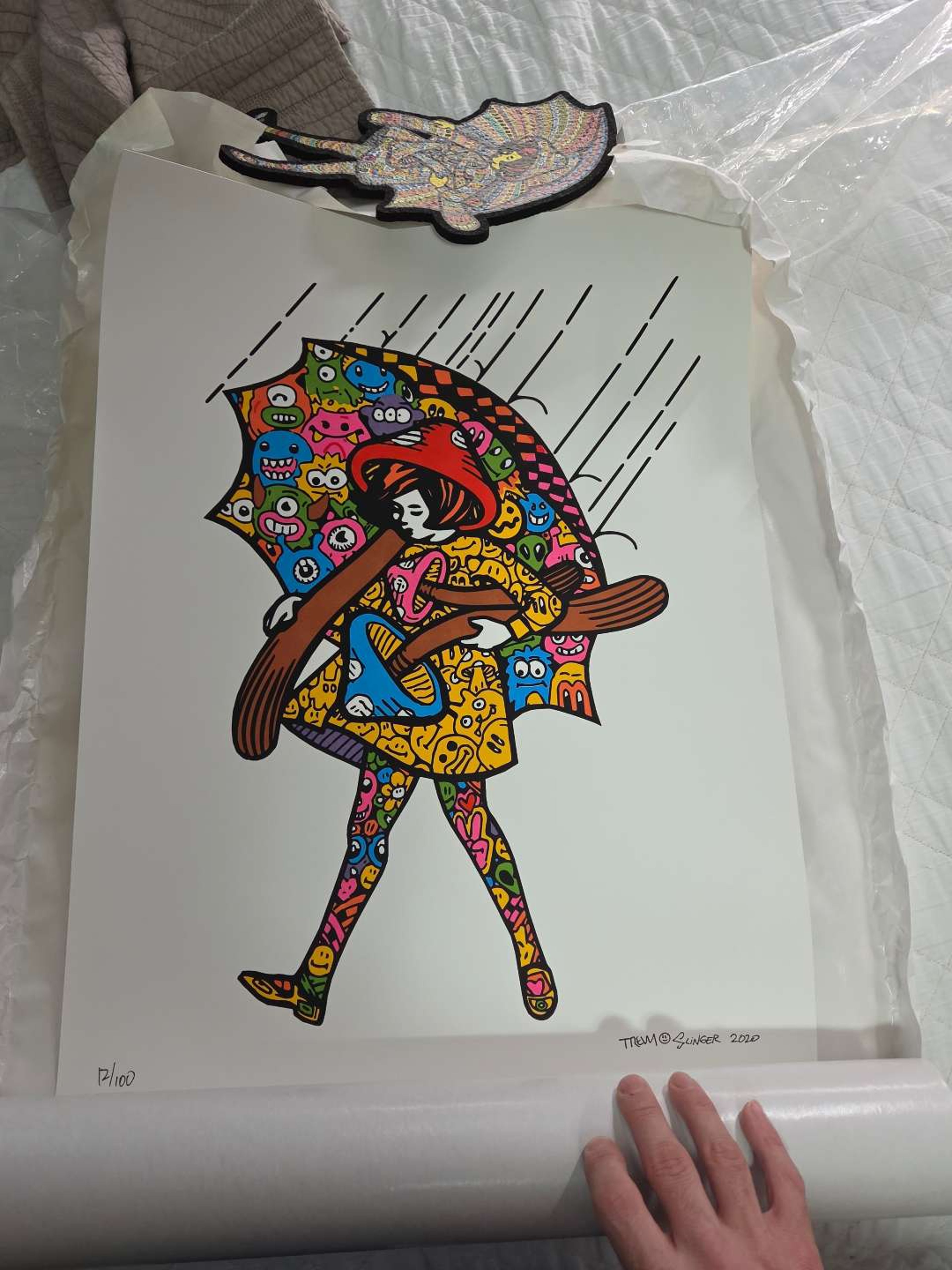 Slinger x trevy print 12/100, brand new image 0