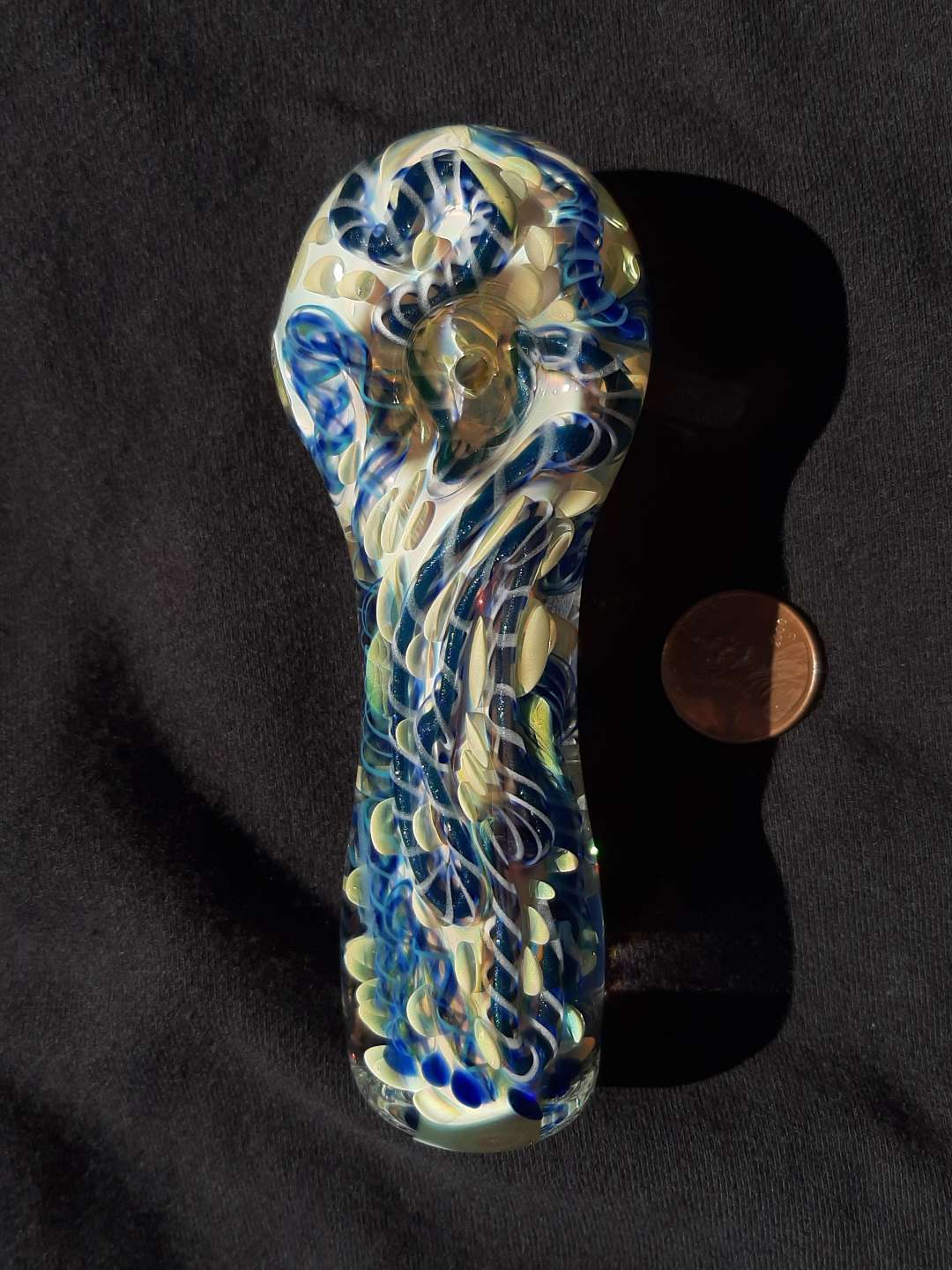 Inside out, color changing, borosilicate glass pipe. FREE SHIPPING image 0