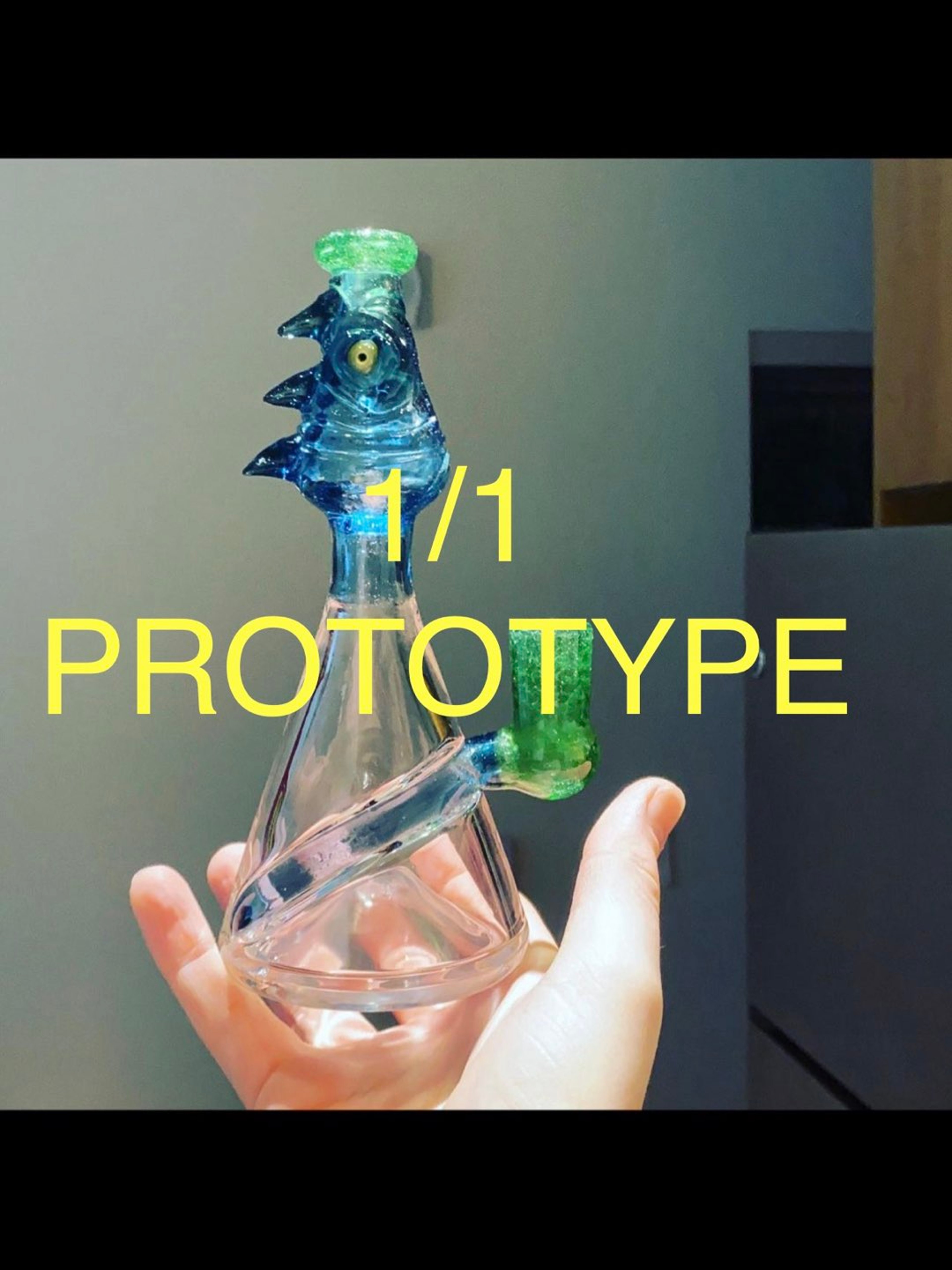 Preview pic of Salt glass x helix riptide- 1/1 PROTOTYPE ENGRAVED ON BOTTOM