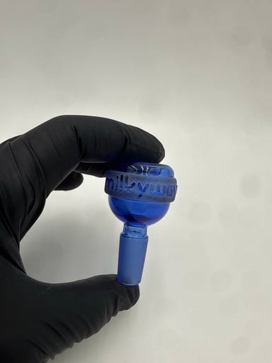 Preview pic of Milky Way Glass Blue Engraved Beaker with Collins Perc