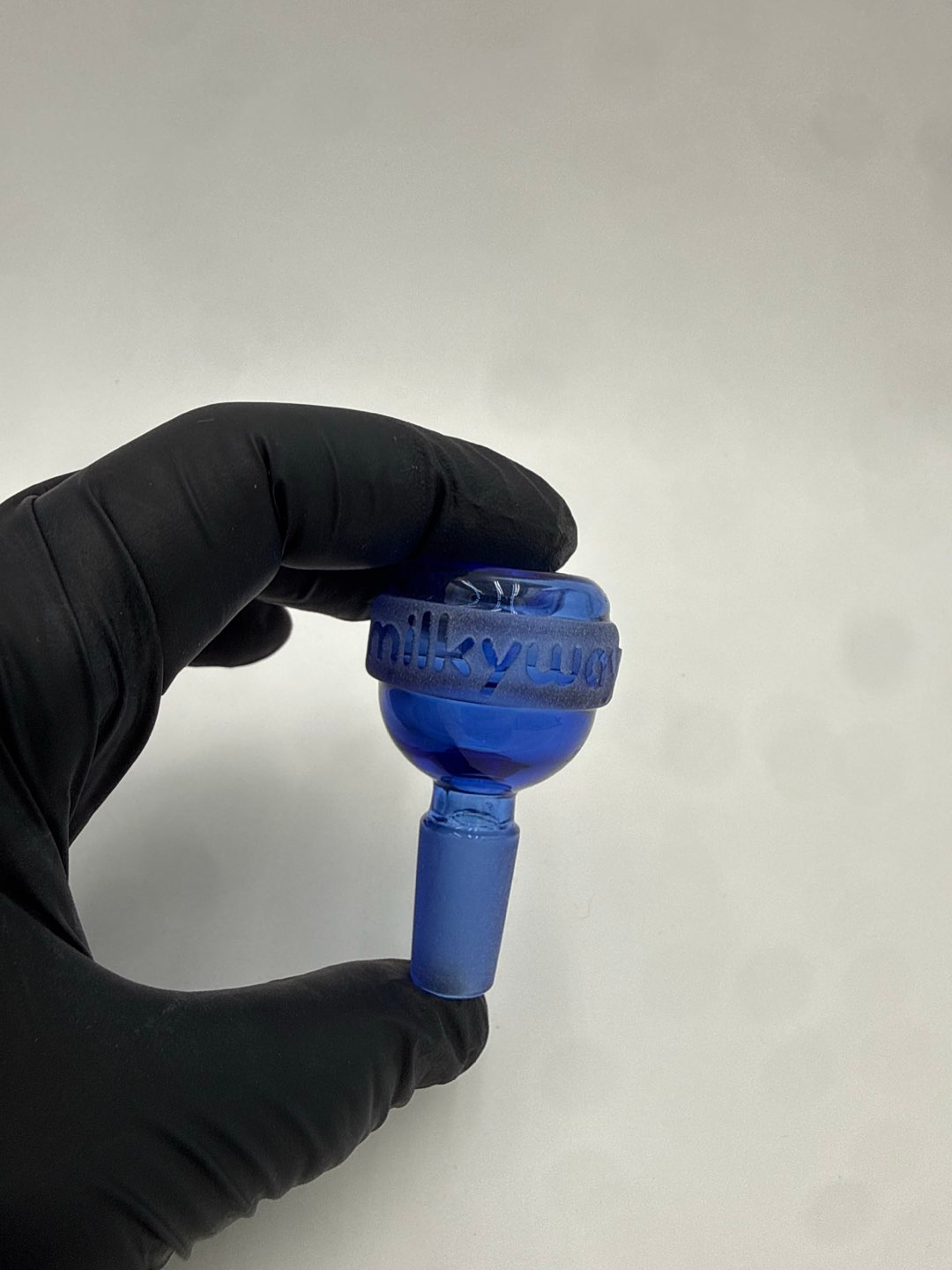 Preview pic of Milky Way Glass Blue Engraved Beaker with Collins Perc