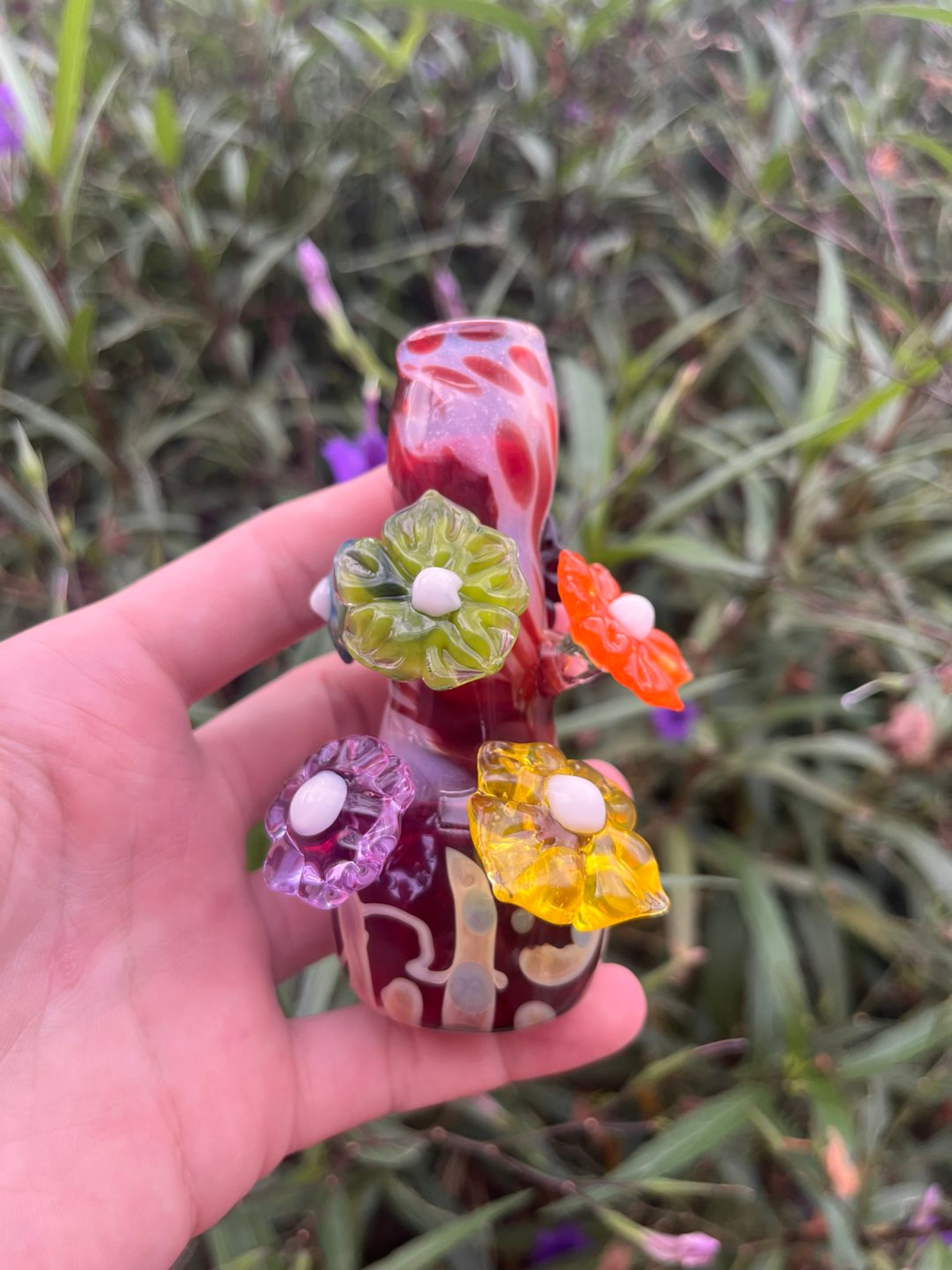 Preview pic of Rainbow flower vase/jar