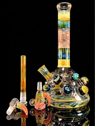 Preview pic of Hops x B$ Collaboration Beaker — Fumed with Worked Marbles
