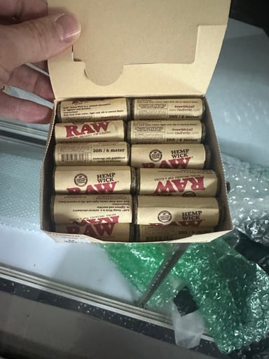 Preview pic of Raw hemp wick - full box