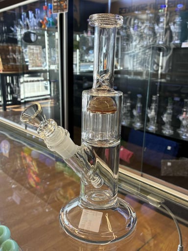 Preview pic of 10” American Made Straight Tube with  Color Arm Tree Perc