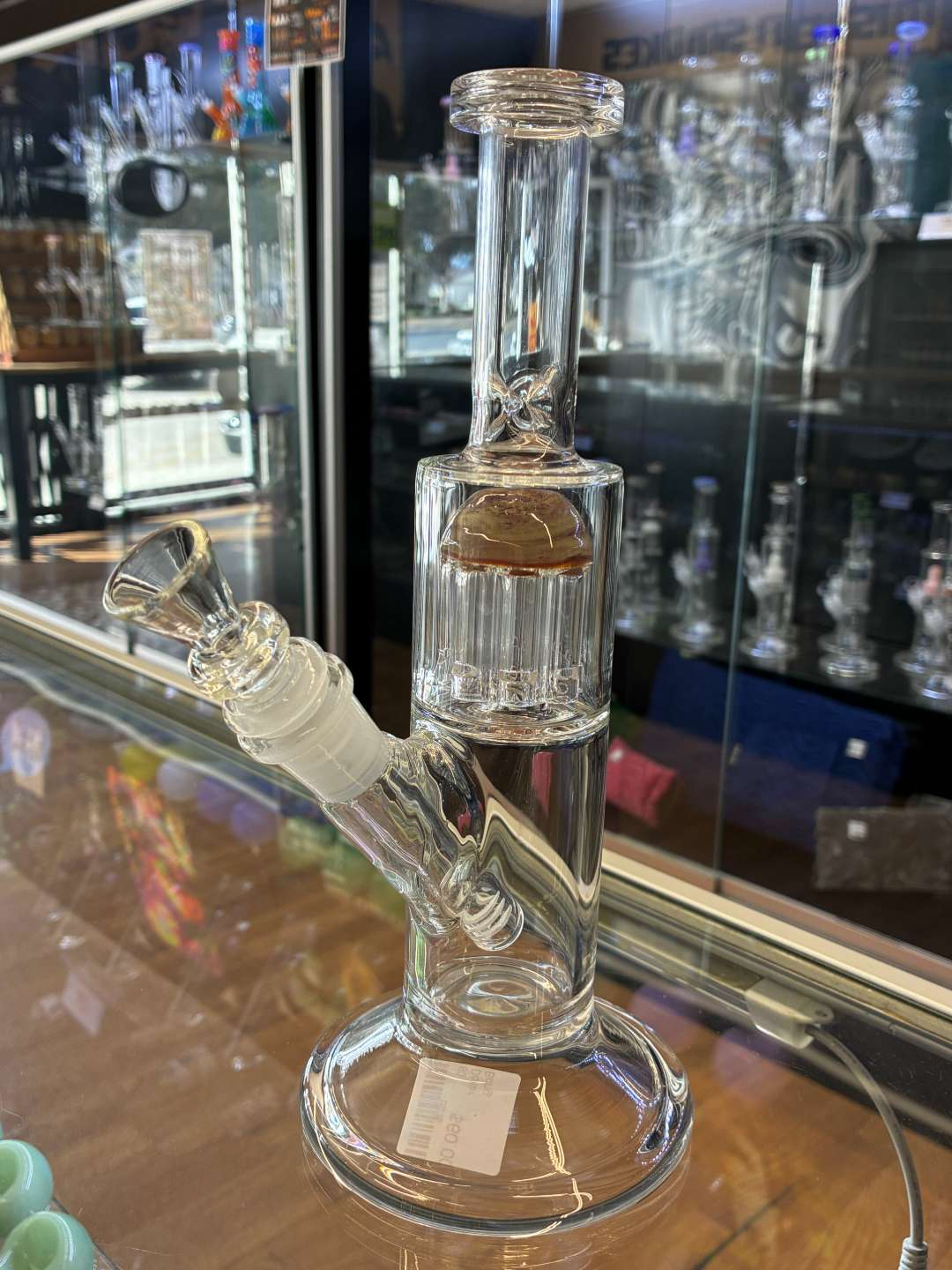 10” American Made Straight Tube with  Color Arm Tree Perc image 0