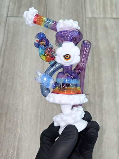 Preview pic of Rj Glass - Toucan Set Wet Puffco Peak/Pro Attachment