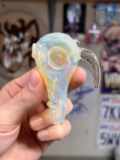 Preview pic of Pipe with silver fume and blu v accents