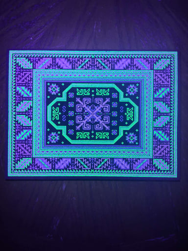 Preview pic of RARE* UV Reactive "Green Lotus Bitrug", Moodmats