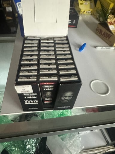 Preview pic of Box of Tyson pre rolled cones - Futurola