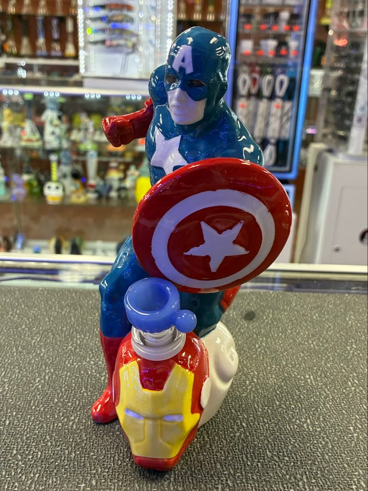 Captain America Bomg | Shop Bongs on GlassPass