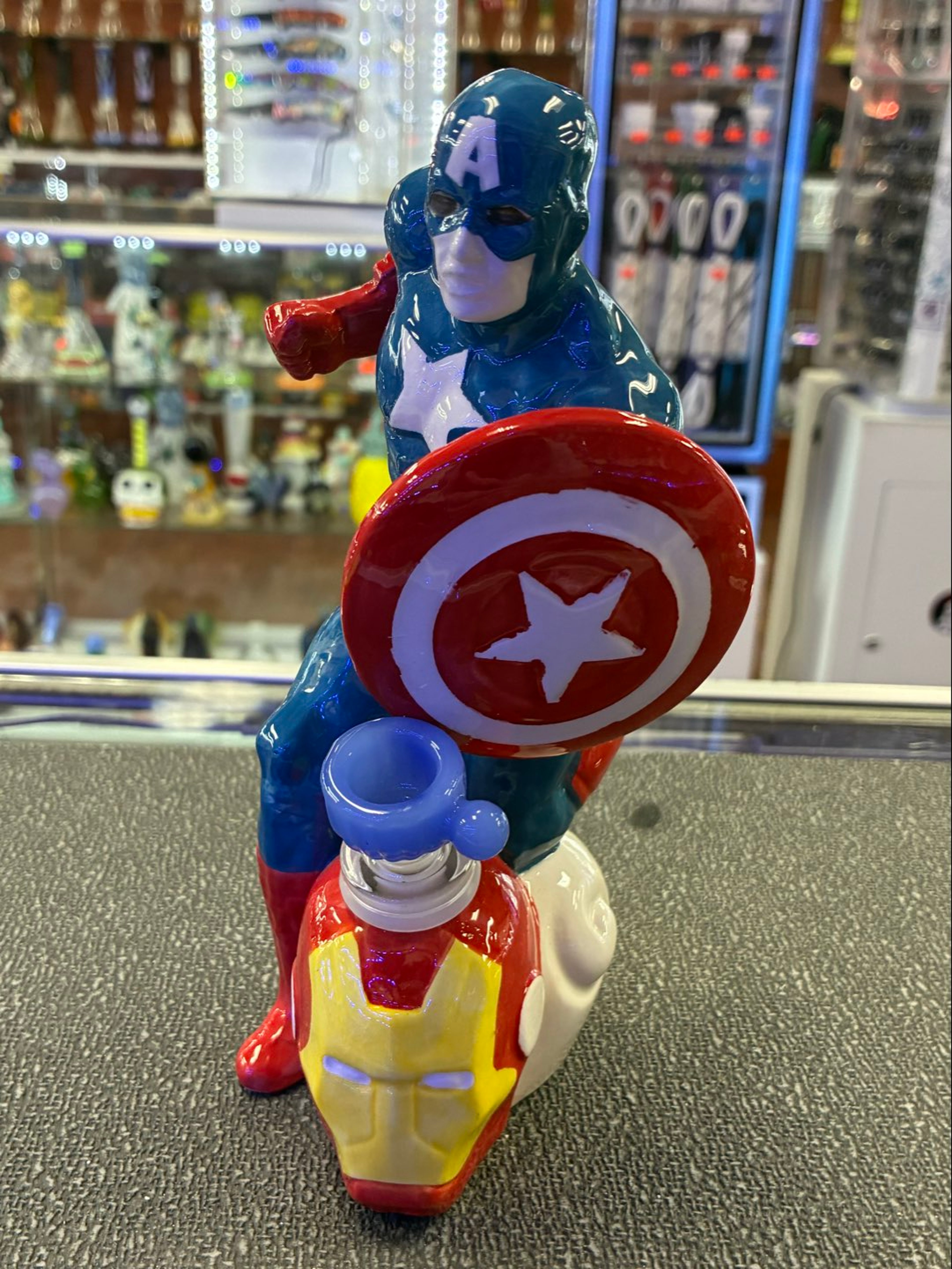 Captain America Bomg | Shop Bongs on GlassPass