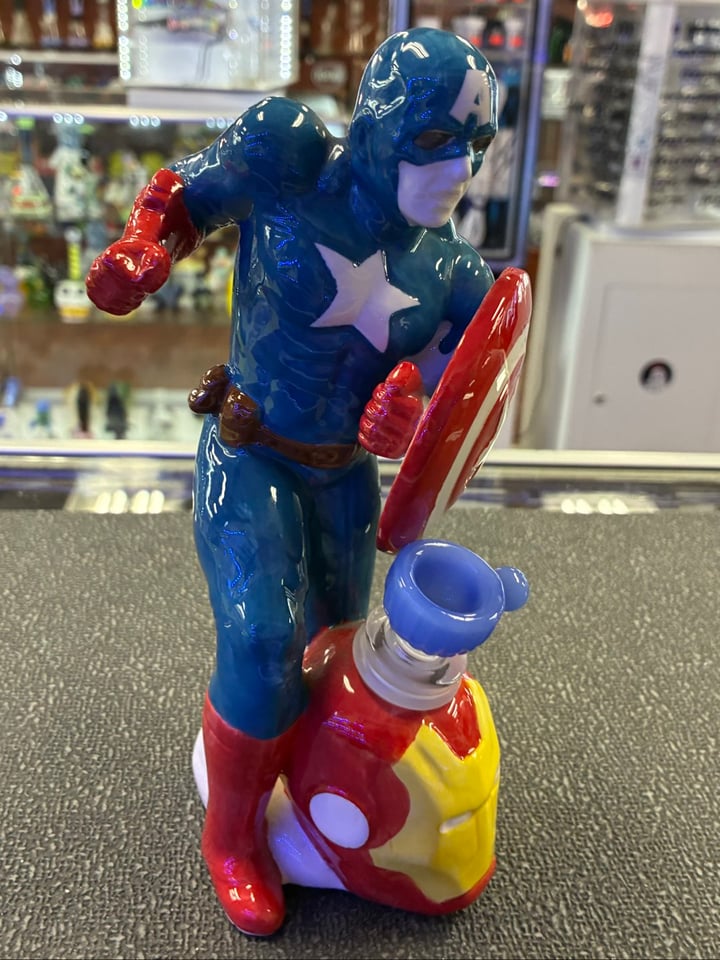 Captain America Bomg | Shop Bongs on GlassPass