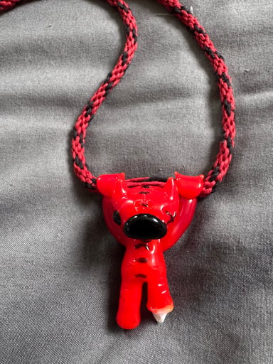 Preview pic of 🔥🔥 MULLER /  RYNO 🔥🔥GLASS COLLABORATION DEVIL DUCK WITH DEVIL HANDS… RED 🤙