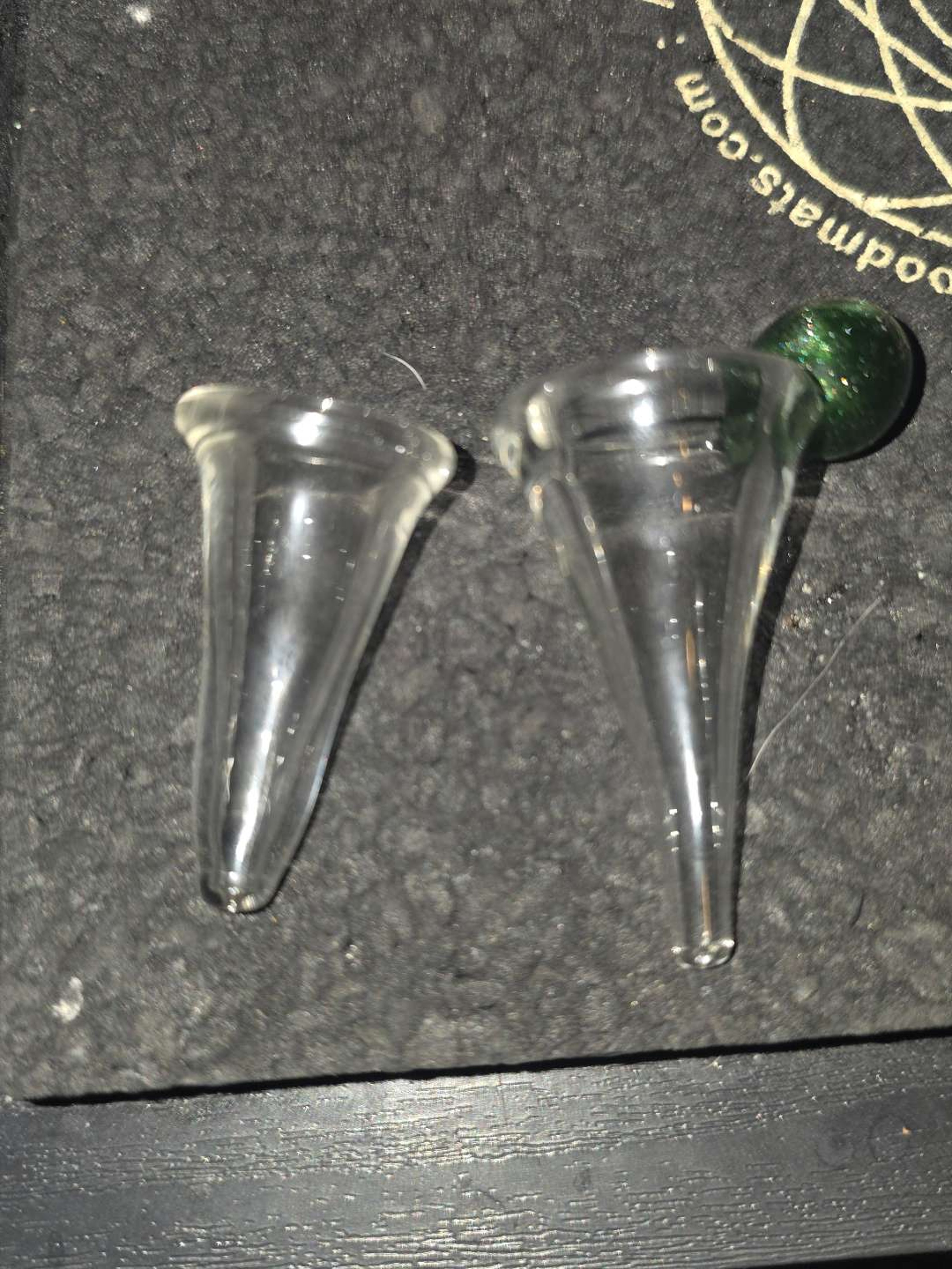 Dab drip funnel cap bundle! Comes with both! image 0