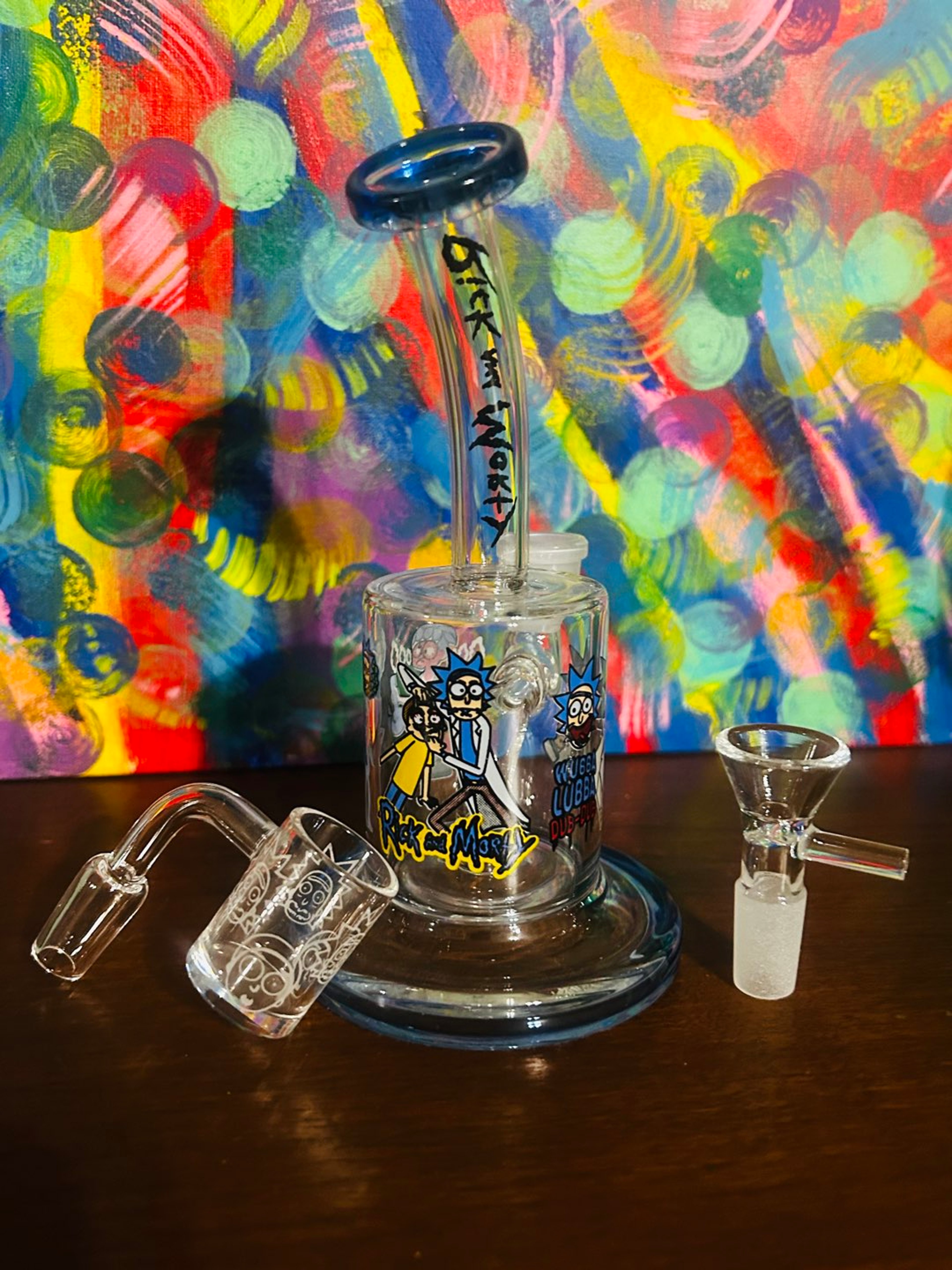 Rick and Morty Bong w Rick and Morty banger image 0
