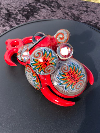 Preview pic of DWG Heady Linework Disc Pipe with horns