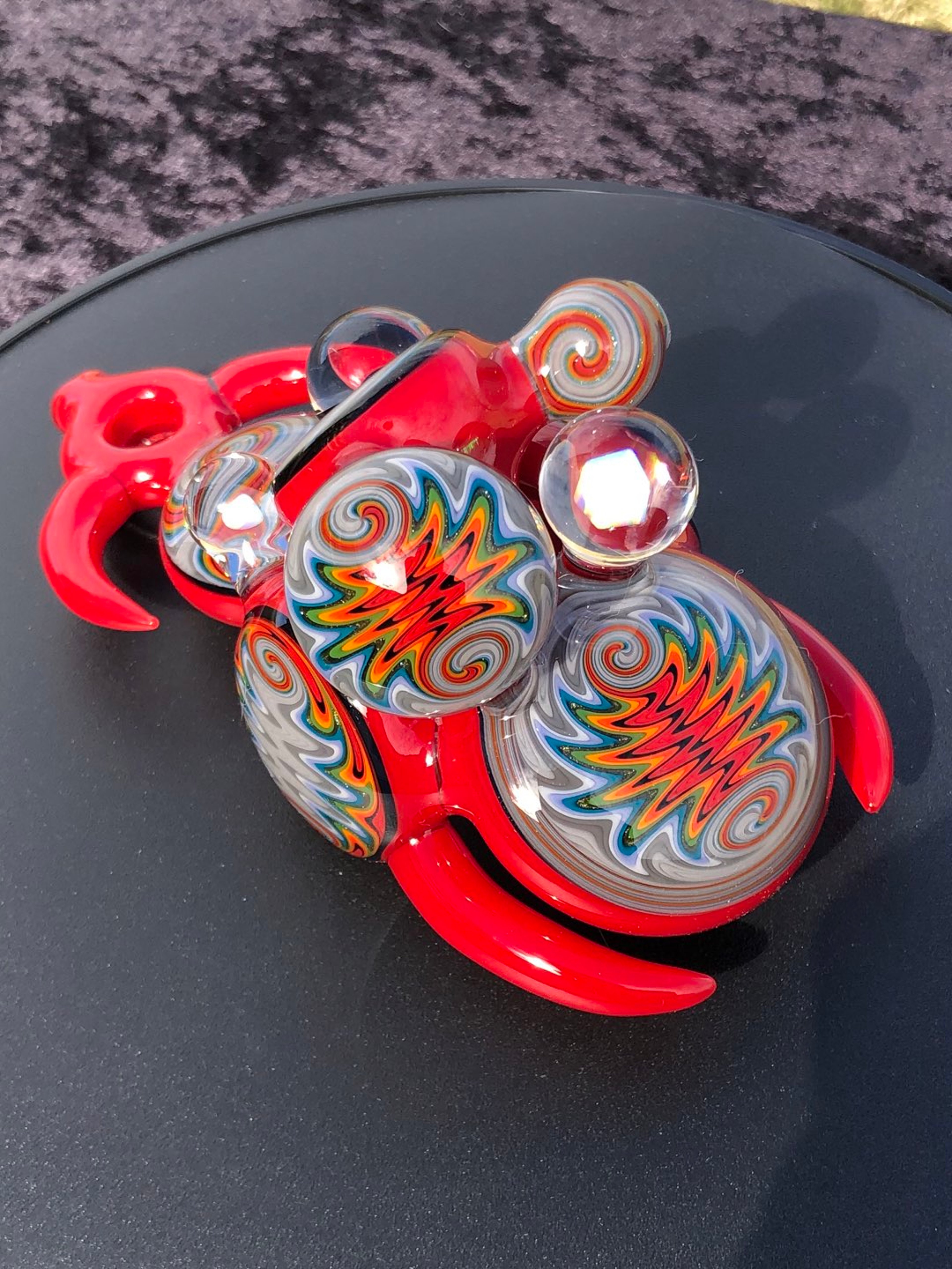 DWG Heady Linework Disc Pipe with horns image 0