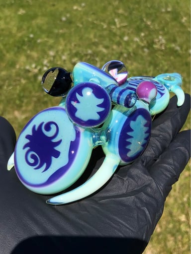Preview pic of DWG Heady Linework Disc Pipe with horns