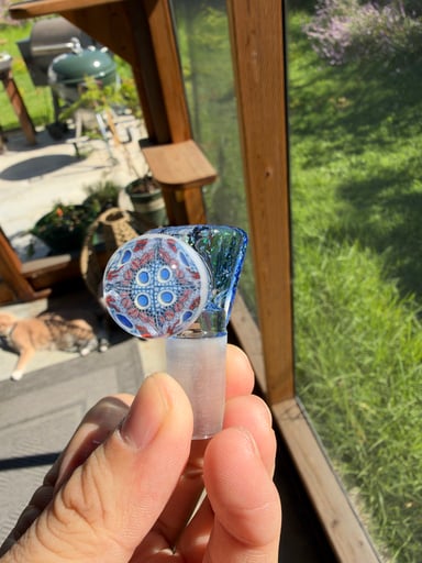 Preview pic of SleepyZ Blue Dream Crushed Opal Mille Handle Slide