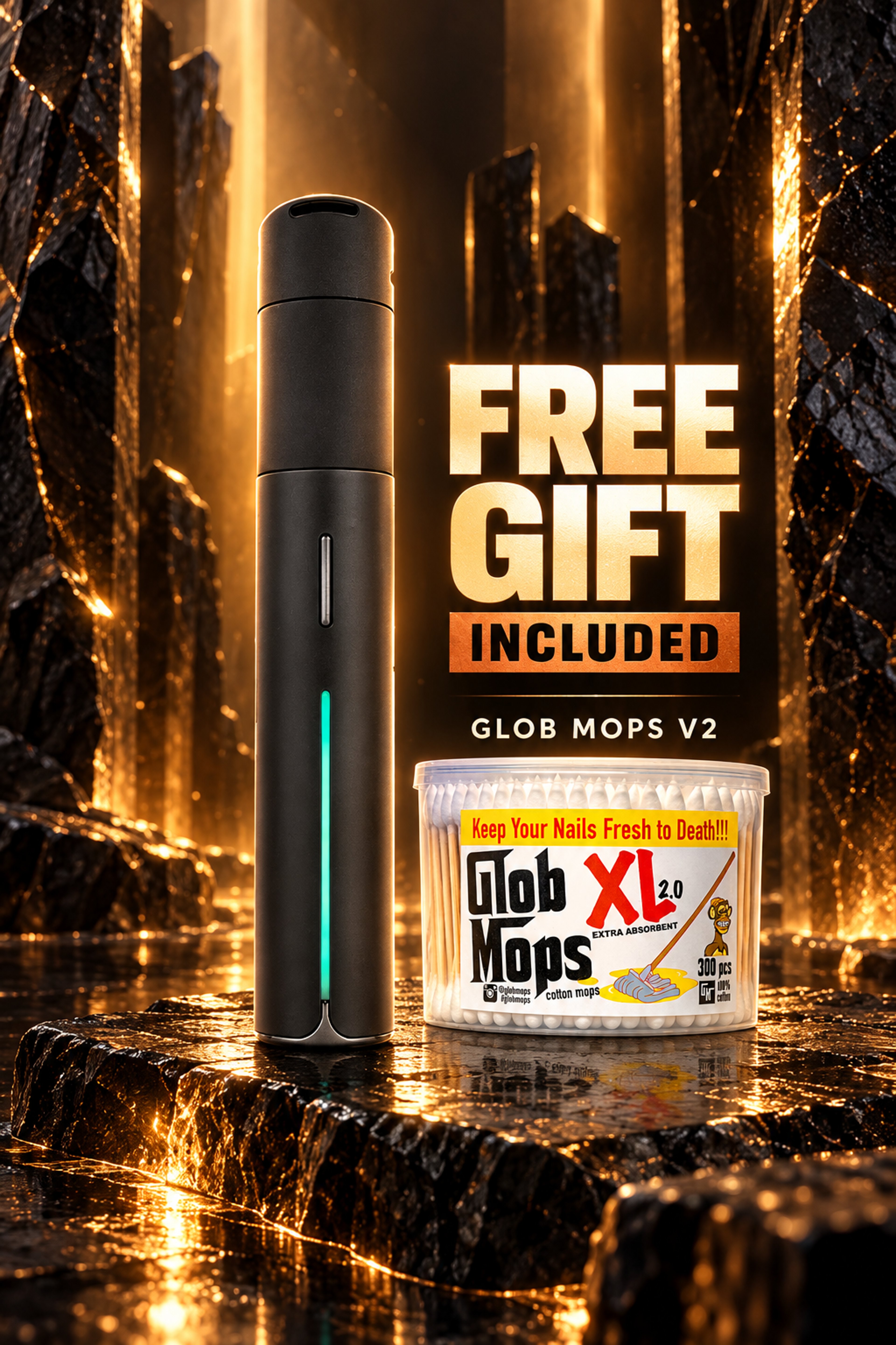 Preview pic of 🆕 Puffco Pivot – Onyx | Brand New + FREE Glob Mops